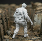 Resin Zombie Soldier Figurine | Scaled Resin Diorama Figurine